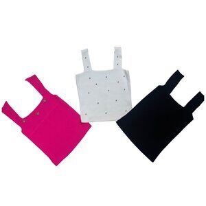 3 Tricot Detailed Tank Top